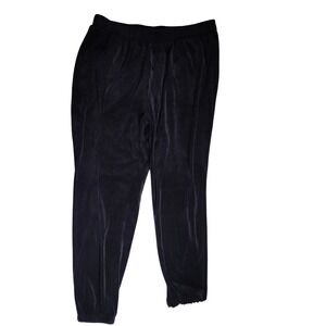 Old Navy Velvet High Rise Joggers Black Jack XL Tall 763853-06 Velour Pants Mens